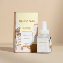 Otherland Chandelier fragrance refill packaging and bottle on a beige background
