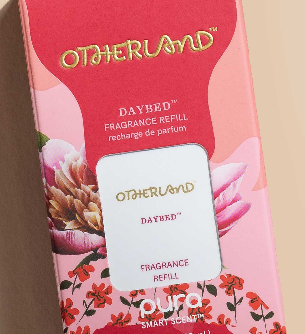 Otherland Daybed fragrance refill with floral design on packaging - View 3