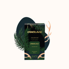 Otherland Fallen Fir fragrance refill packaging with decorative elements on a white background