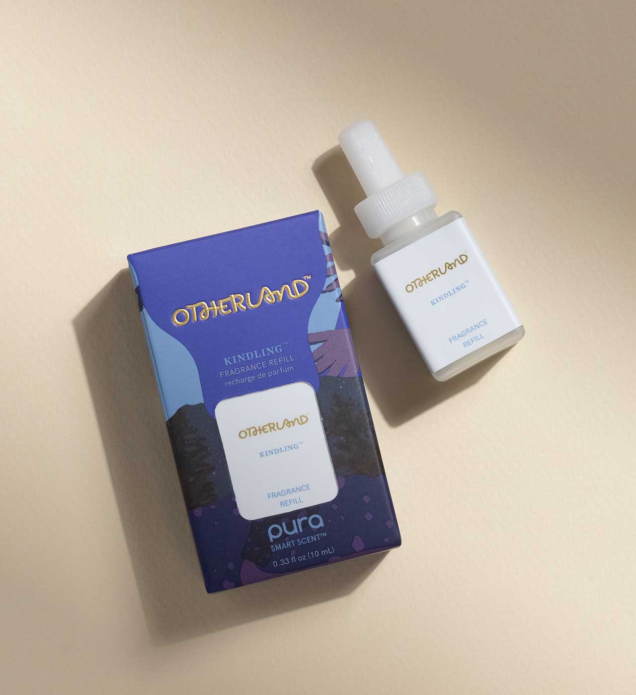 Otherland perfume bottle and packaging on a beige background - View 3