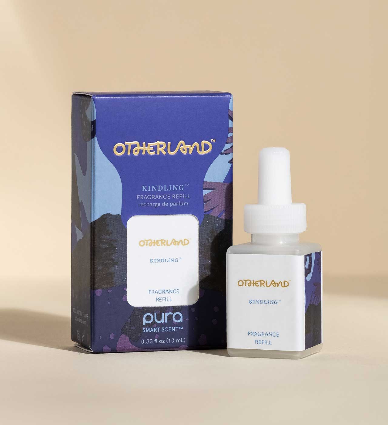 Otherland fragrance refill bottle and packaging on a beige background - View 2