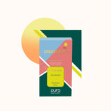 Pura smart scent refill packaging with colorful design on a white background