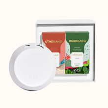 Pura device with Otherland products in a box on a white background